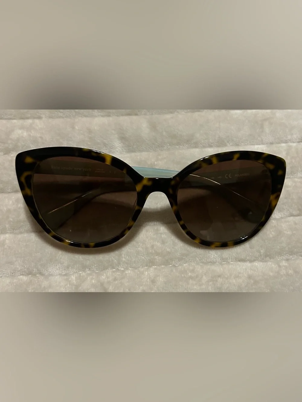 kate spade Tortoiseshell Cat Eye Sunglasses with Brown Lenses